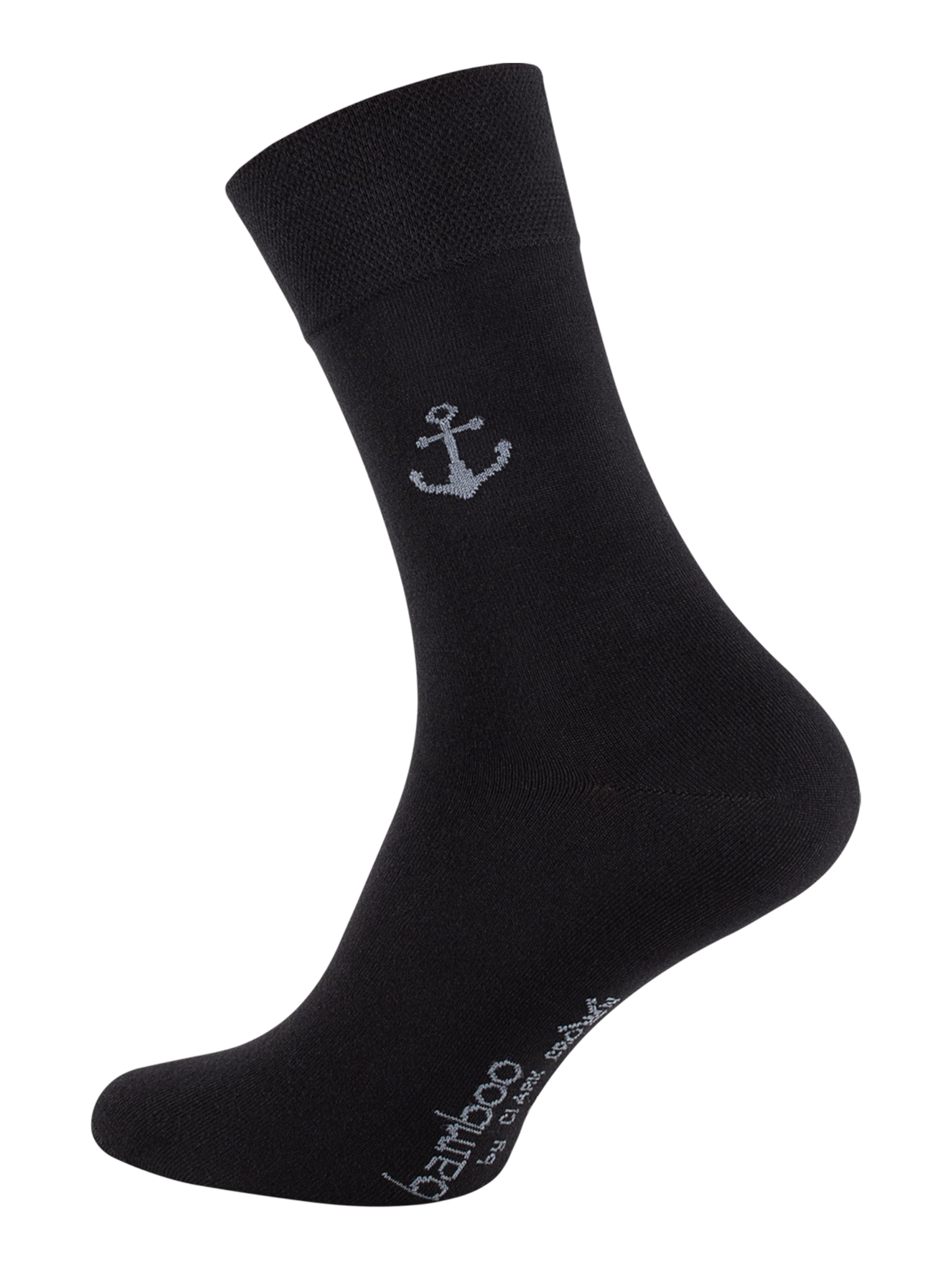 Calzino 'Bambus' di Clark Crown in nero