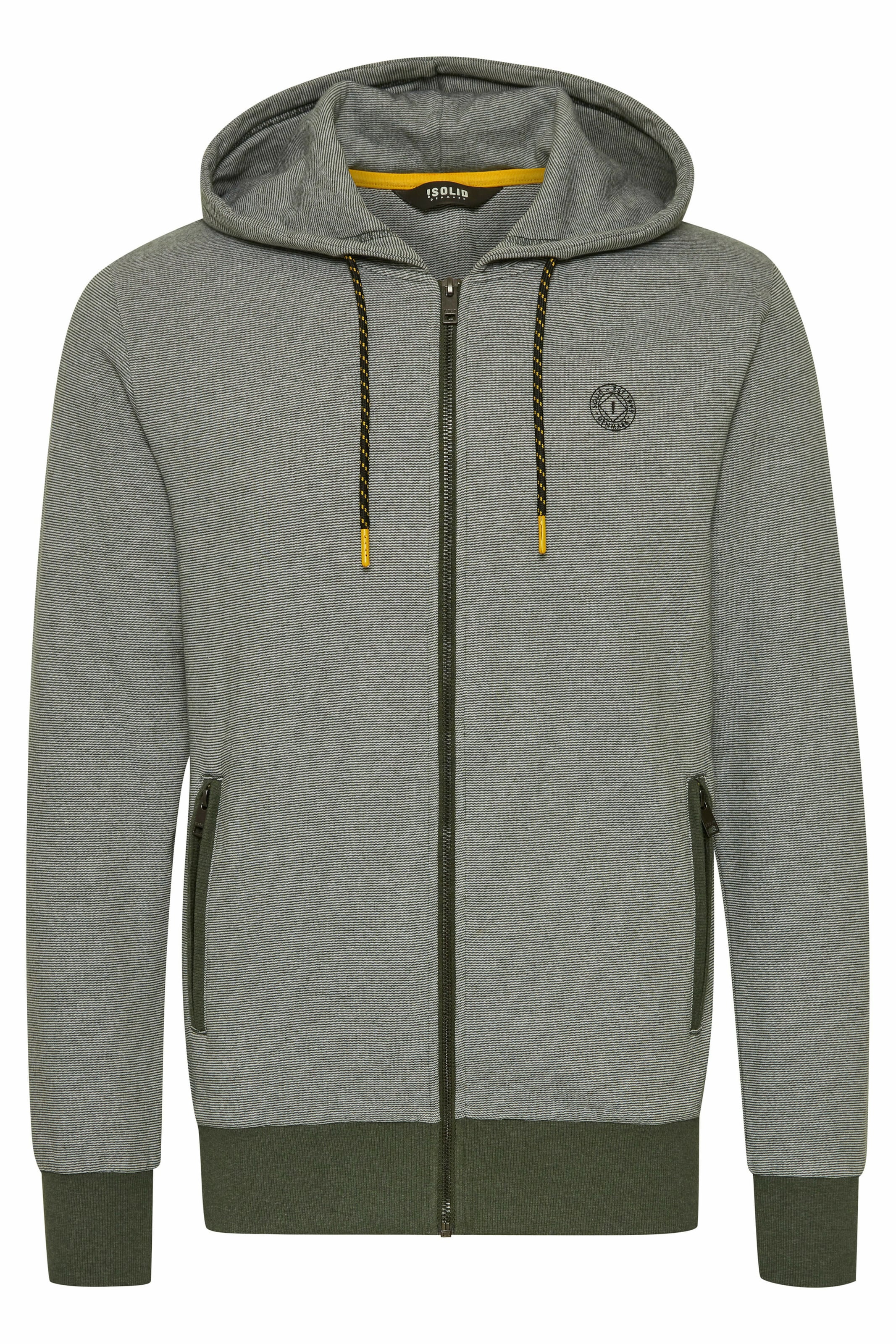 Veste de survêtement 'Rafko' !Solid en gris : devant