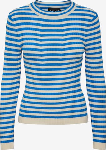 PIECES Pullover 'Crista' in Blau: predná strana