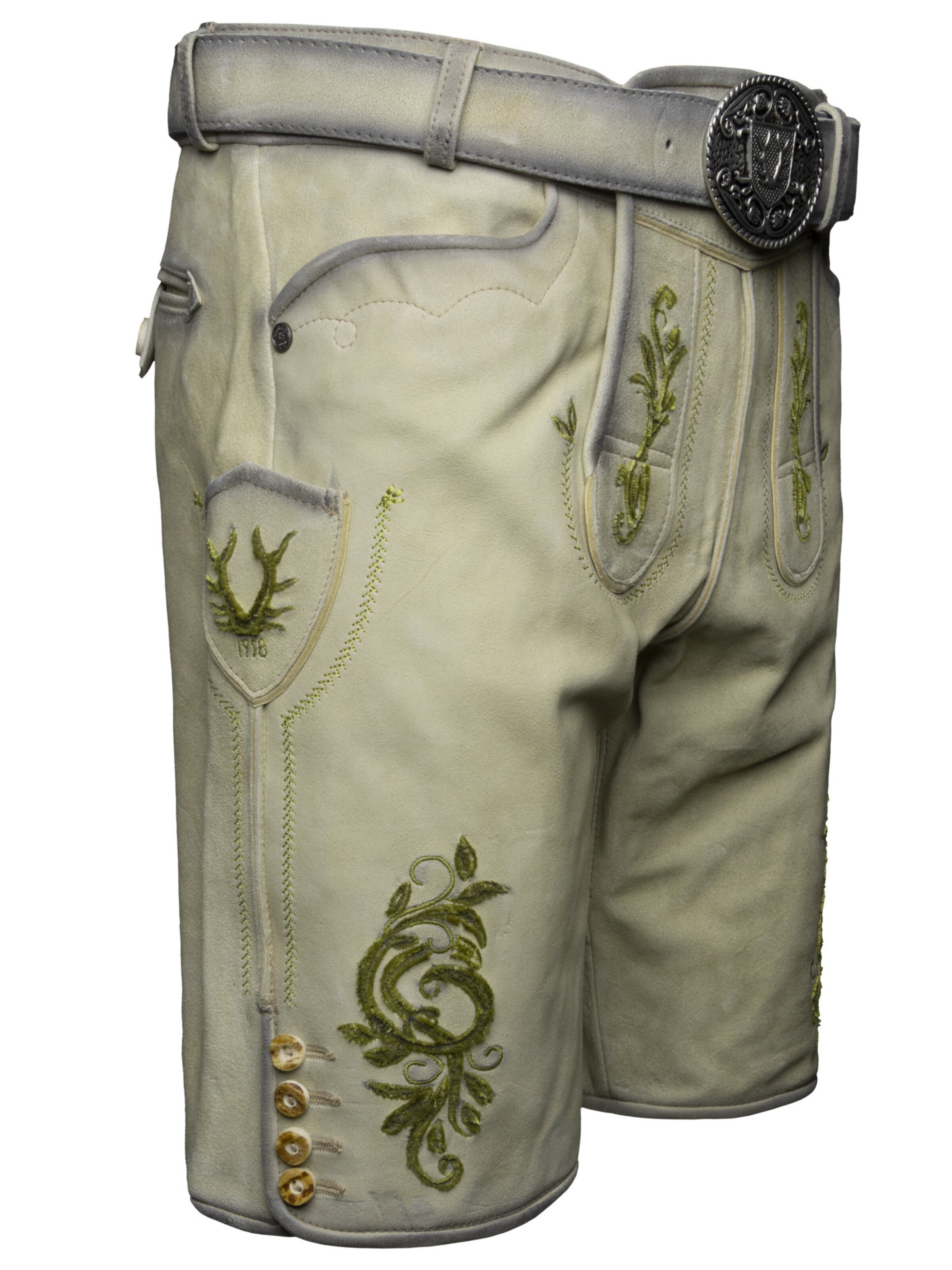 Regular Pantalon folklorique 'Maurus' Krüger Buam en beige