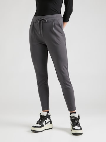 VERO MODA Tapered Pleat-front trousers 'Eva' in Grey: front