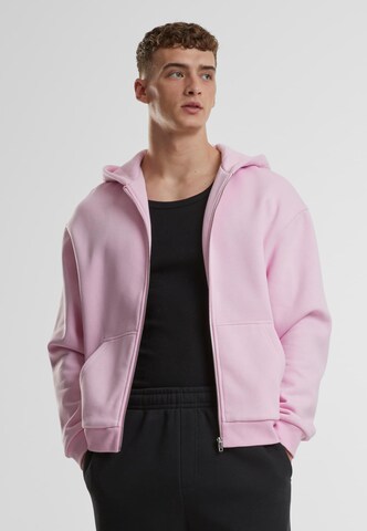 Urban Classics Sweat jacket in Pink: front