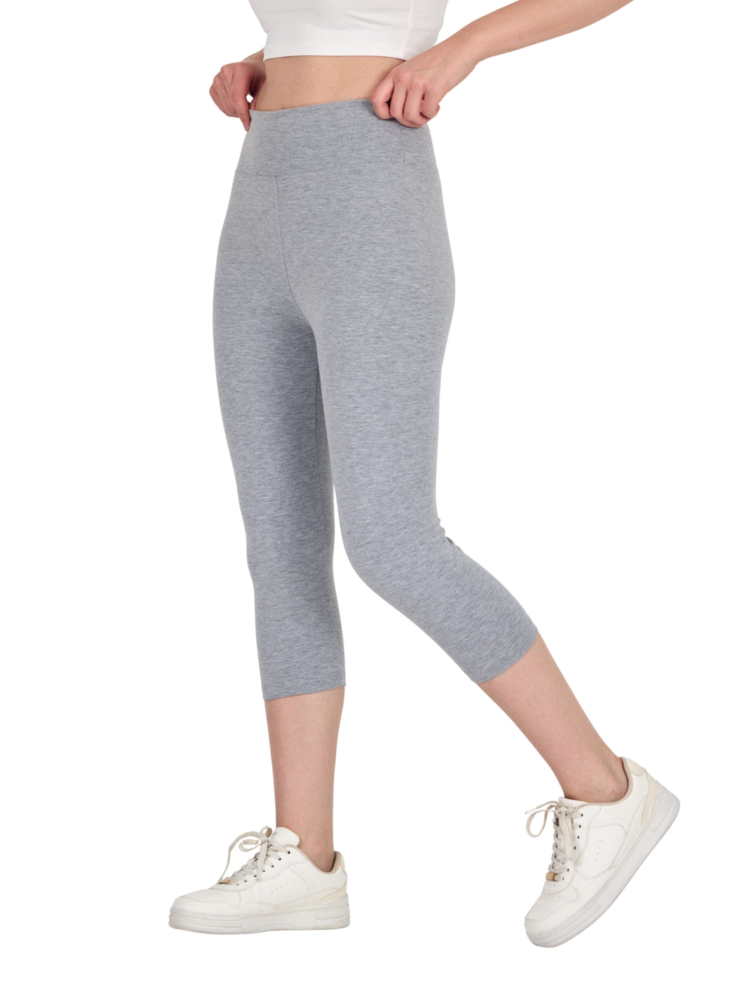 comeor Skinny Leggings '3/4 Leggings' in Grey