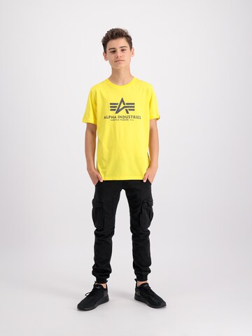 T-Shirt ALPHA INDUSTRIES en jaune
