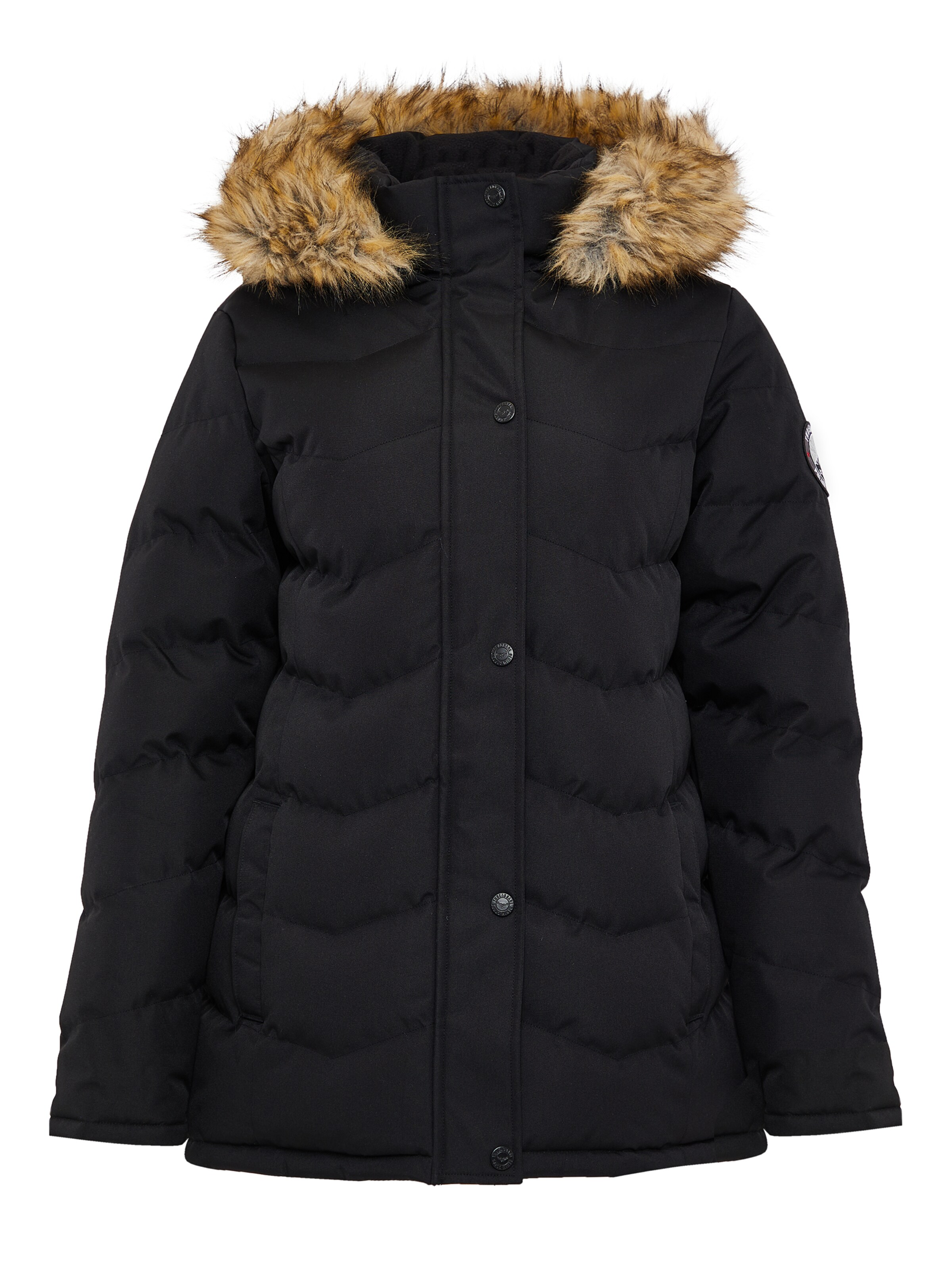 Threadbare Jacke in Schwarz: Vorderseite