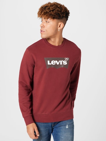 Sweat-shirt 'Graphic Crew' LEVI'S ® en rouge : devant