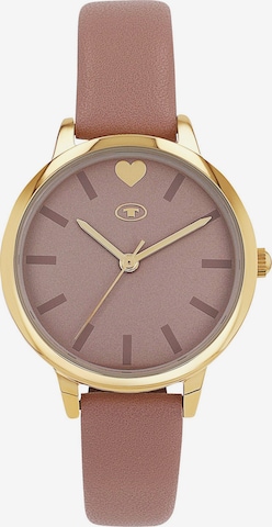 TOM TAILOR Analog Watch in Gold: front