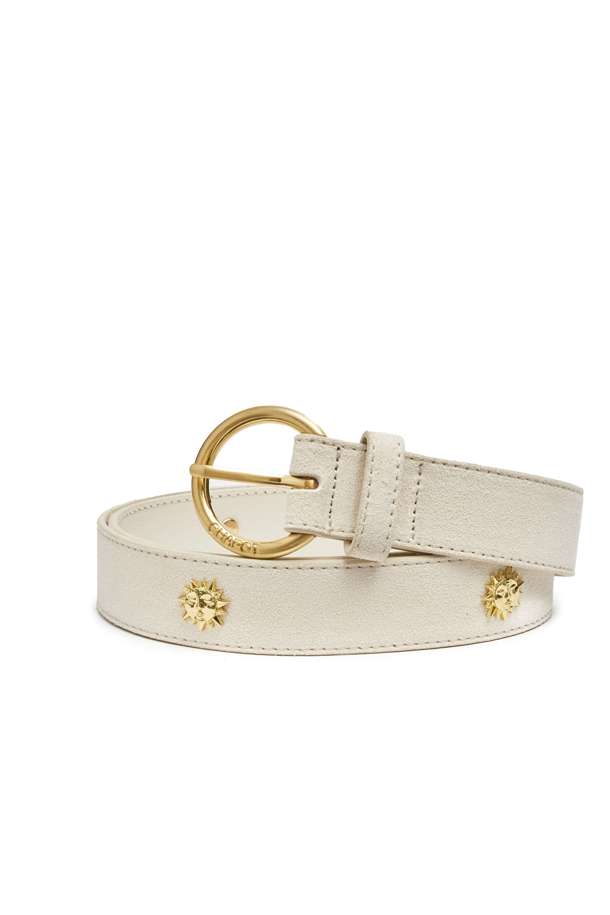 Fabienne Chapot Belt in White: front