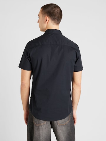 BLEND Slim fit Button Up Shirt in Black