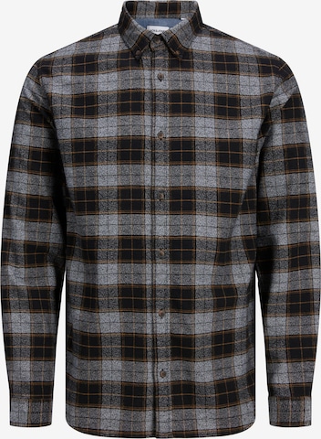 JACK & JONES Button Up Shirt 'Barret' in Blue: front