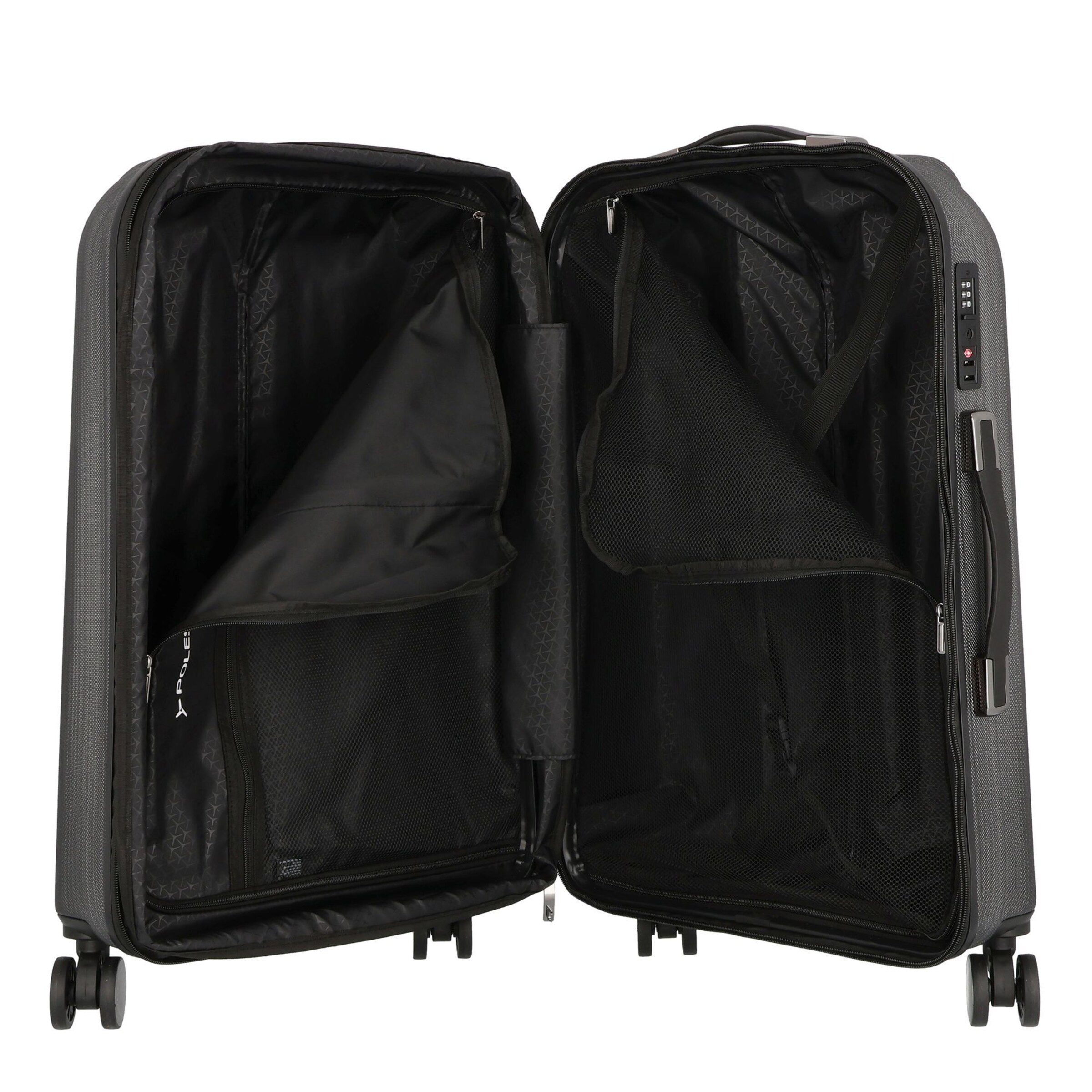 Polestream (STRZ) Suitcase set 'Moonrock' in Black