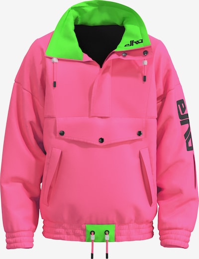 elho Outdoor jakna 'Klosters 89' u plava / zelena / neonsko roza, Pregled proizvoda