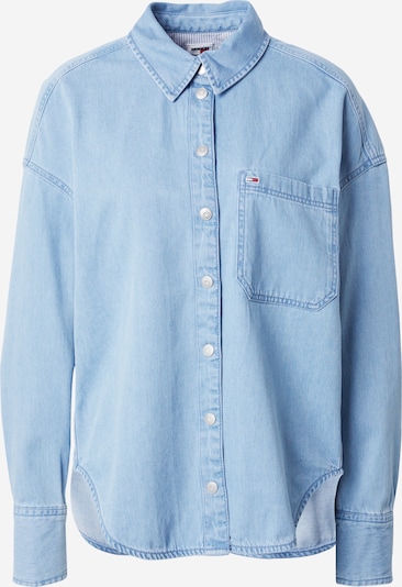 Tommy Jeans Блуза в нейви синьо / син деним / червено / бяло, Преглед на продукта