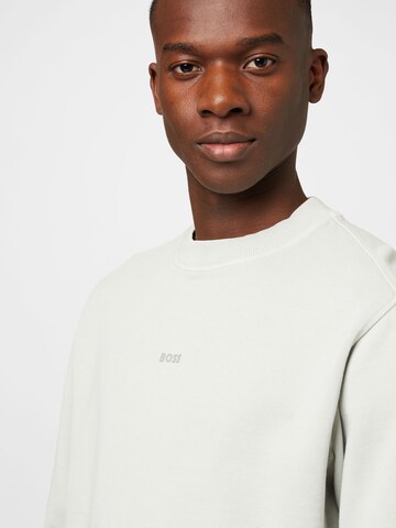 BOSS Orange Sweatshirt 'Wefade' in Grau