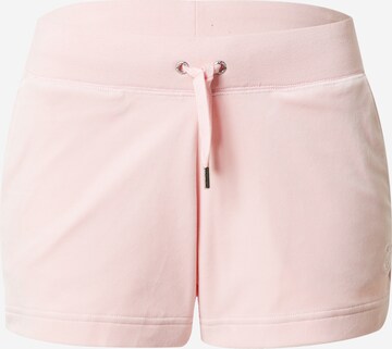 Juicy Couture Regular Pants 'EVE ' in Pink: front