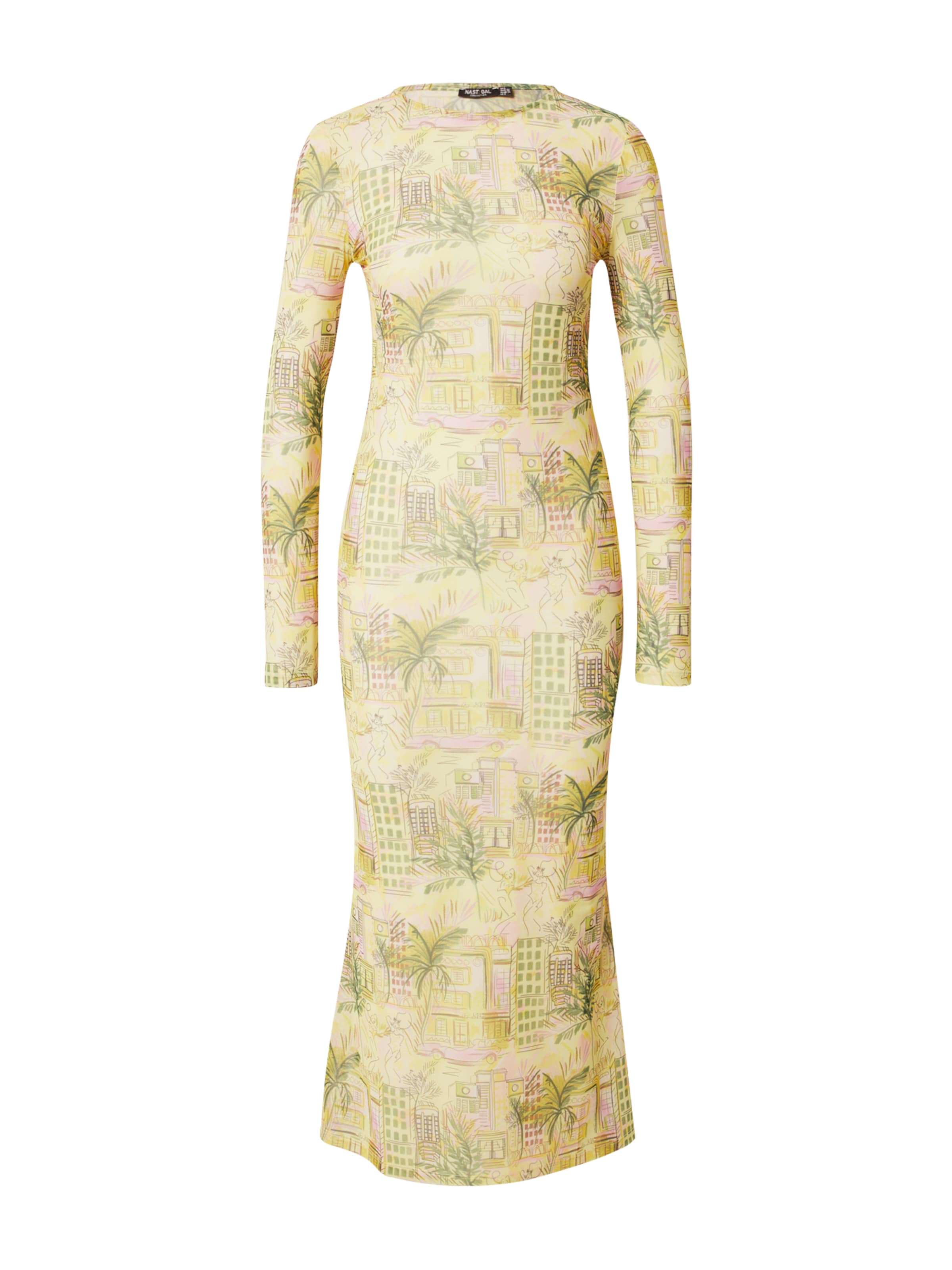 Nasty Gal Kleid in Gelb: Vorderseite