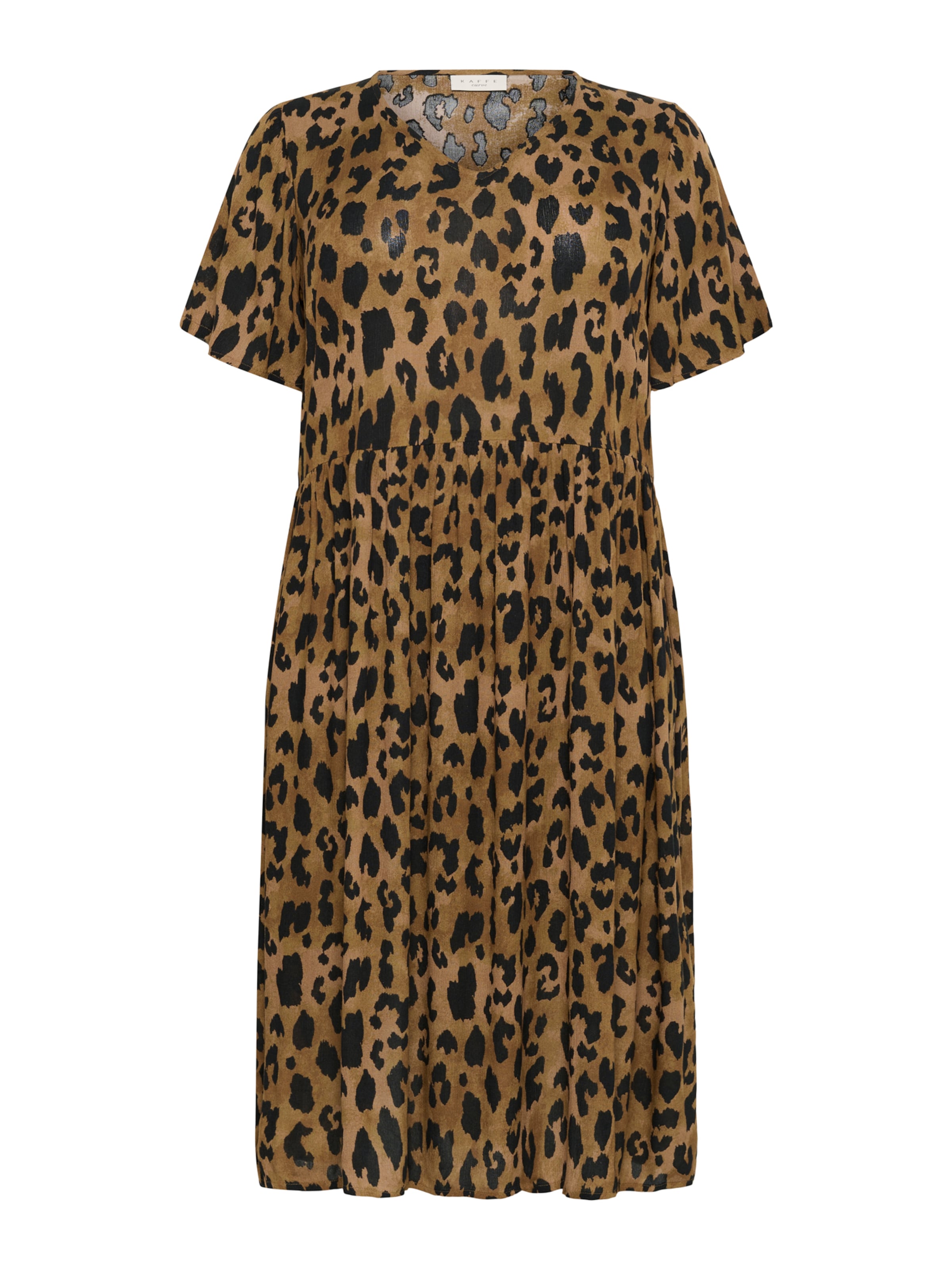 KAFFE CURVE Jurk &#x27;Molly Ami&#x27; in Bruin: voorkant