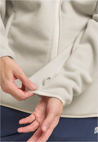 JACK WOLFSKIN Athletic Fleece Jacket in Grey