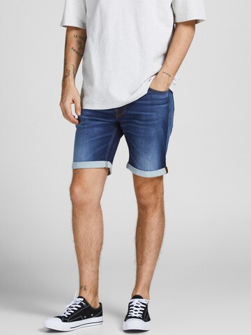 JACK & JONES - Slimfit Vaquero 'Rick' en azul: frente
