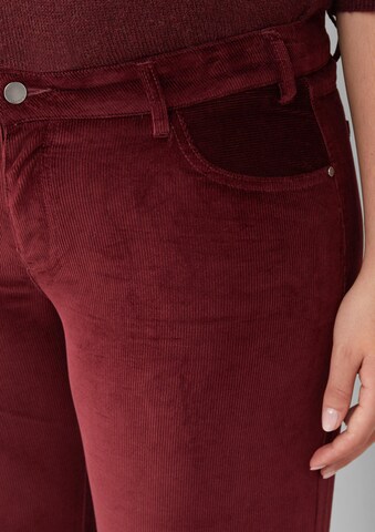 Regular Pantalon s.Oliver en rouge