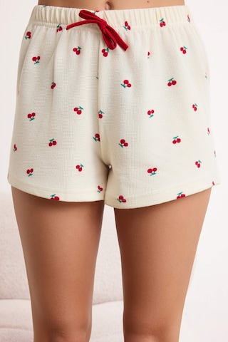 Trendyol Short Pajama Set in Beige