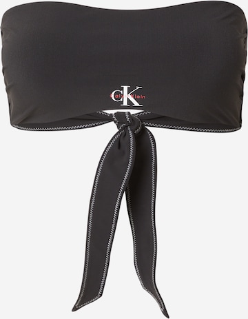Calvin Klein Swimwear Bandeau Bikinitoppi värissä musta: etupuoli