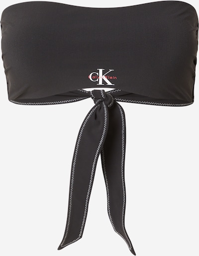 Calvin Klein Swimwear Bikini gornji dio u crvena / crna / bijela, Pregled proizvoda