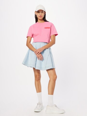 rožinė LACOSTE Marškinėliai