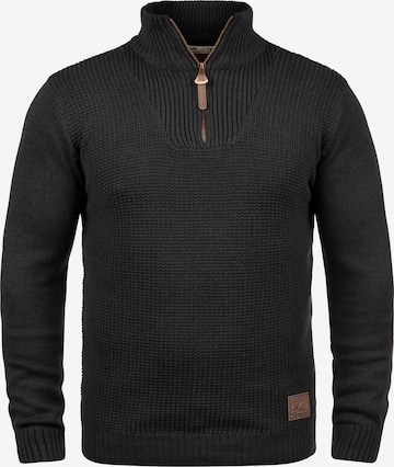 !Solid Pullover 'Tommy' in Schwarz: Vorderseite