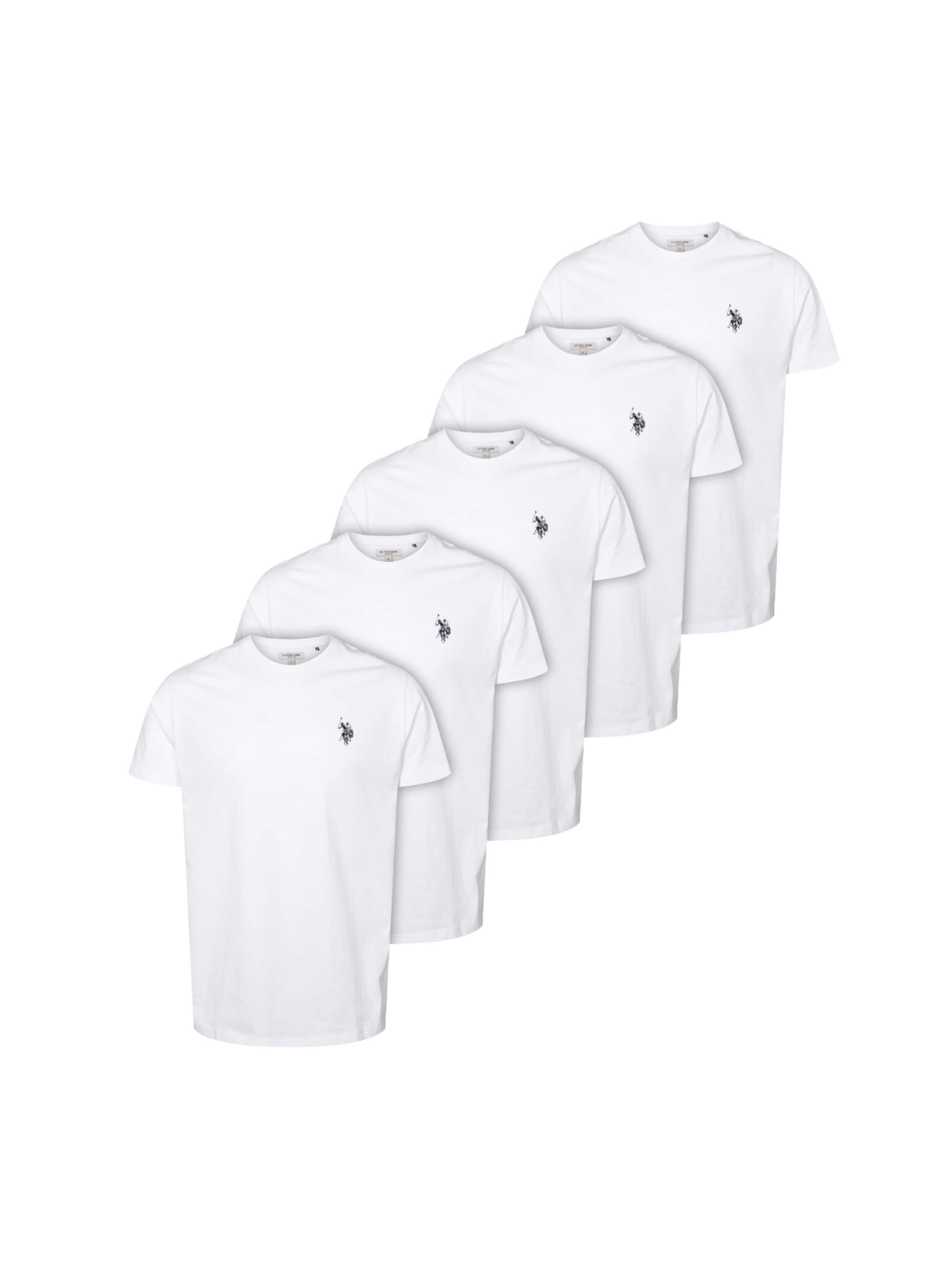 U.S. POLO ASSN. Tričko 'Bertil' – bílá: přední strana