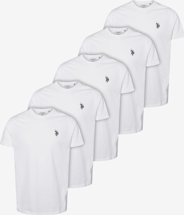 U.S. POLO ASSN. Paita 'Bertil' värissä valkoinen: etupuoli