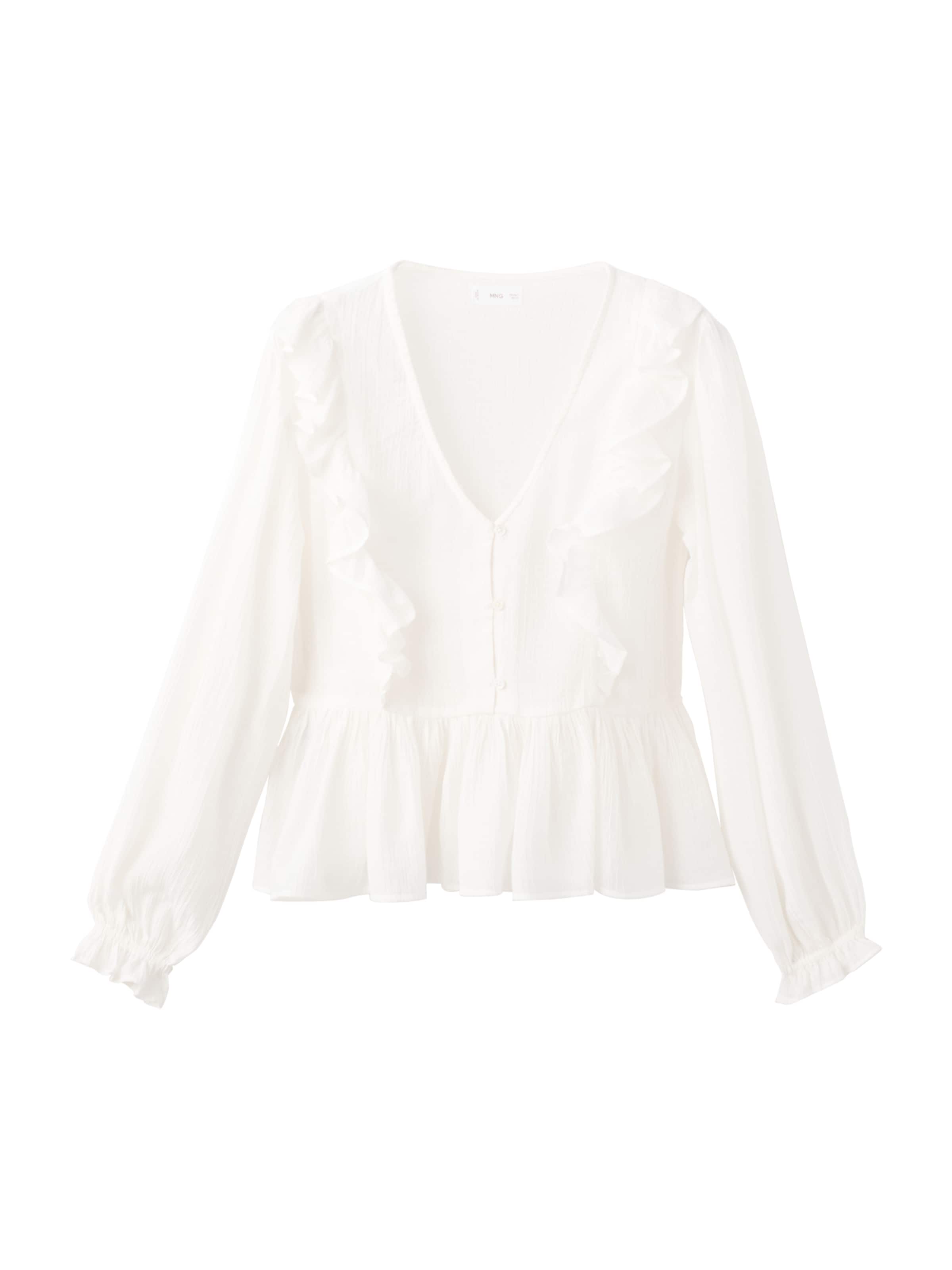 Chemisier MANGO TEEN en blanc : devant