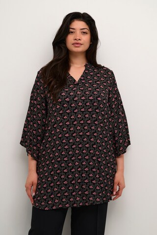 KAFFE CURVE Tunic 'Amy' in Black: front