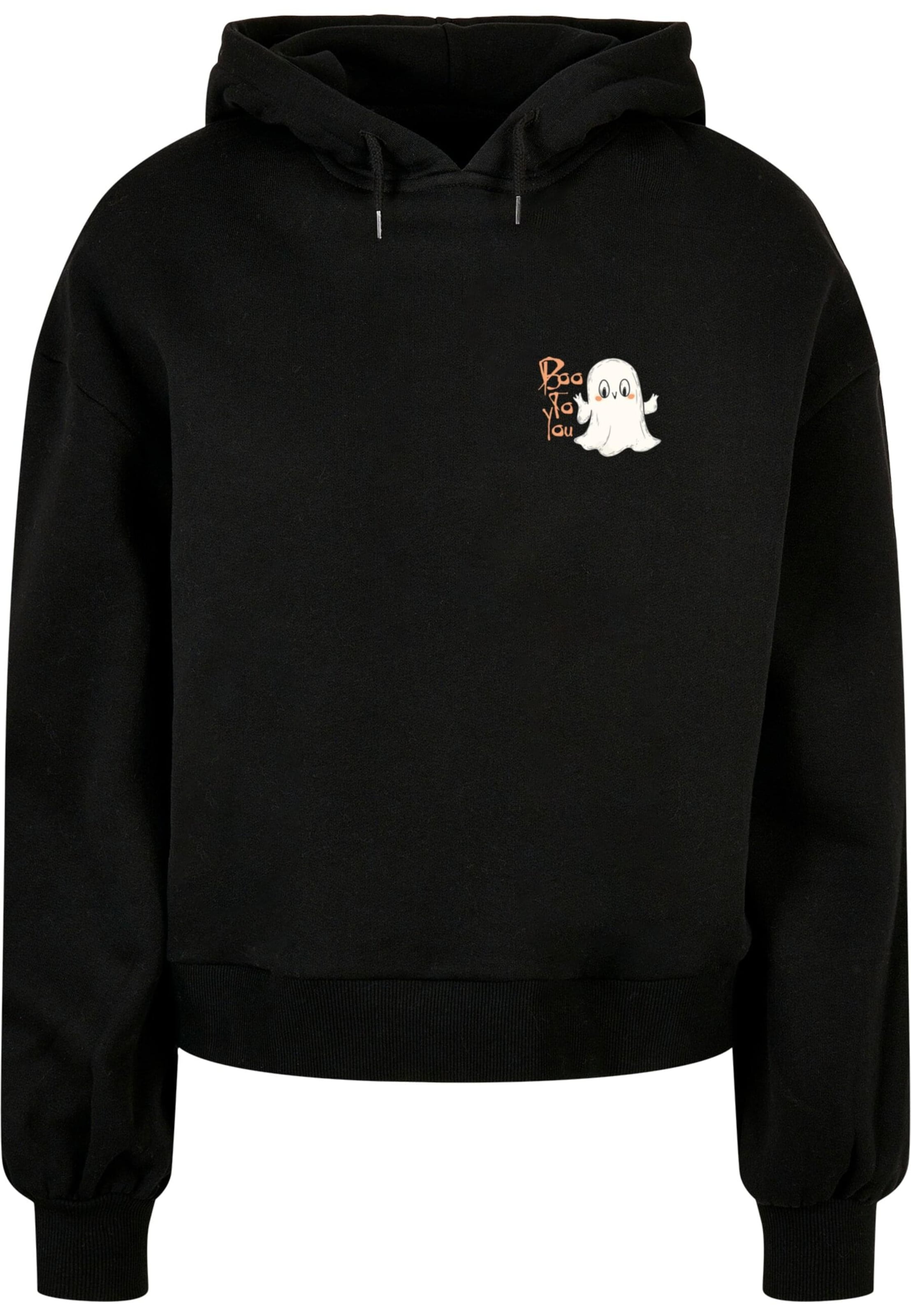 Sweat-shirt 'Halloween - Boo To You' Merchcode en noir : devant