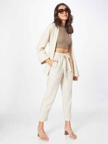 TOM TAILOR DENIM Zúžený Kalhoty – béžová