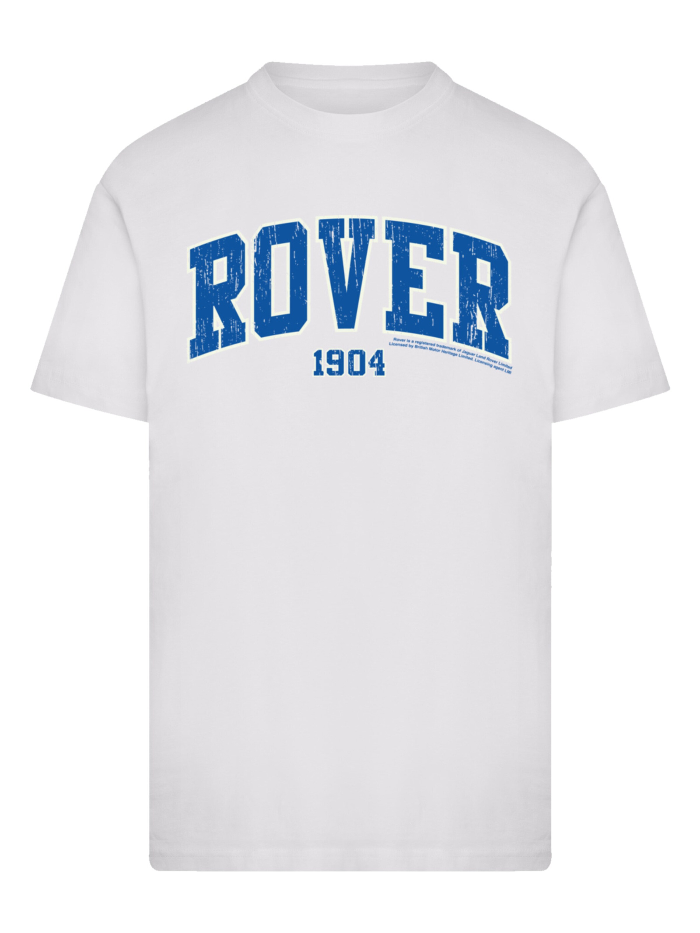 F4NT4STIC Shirt 'British Motor Heritage Rover Car 1904 College' in White: front