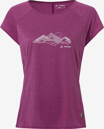 VAUDE Performance shirt 'Tekoa II' in Purple: front