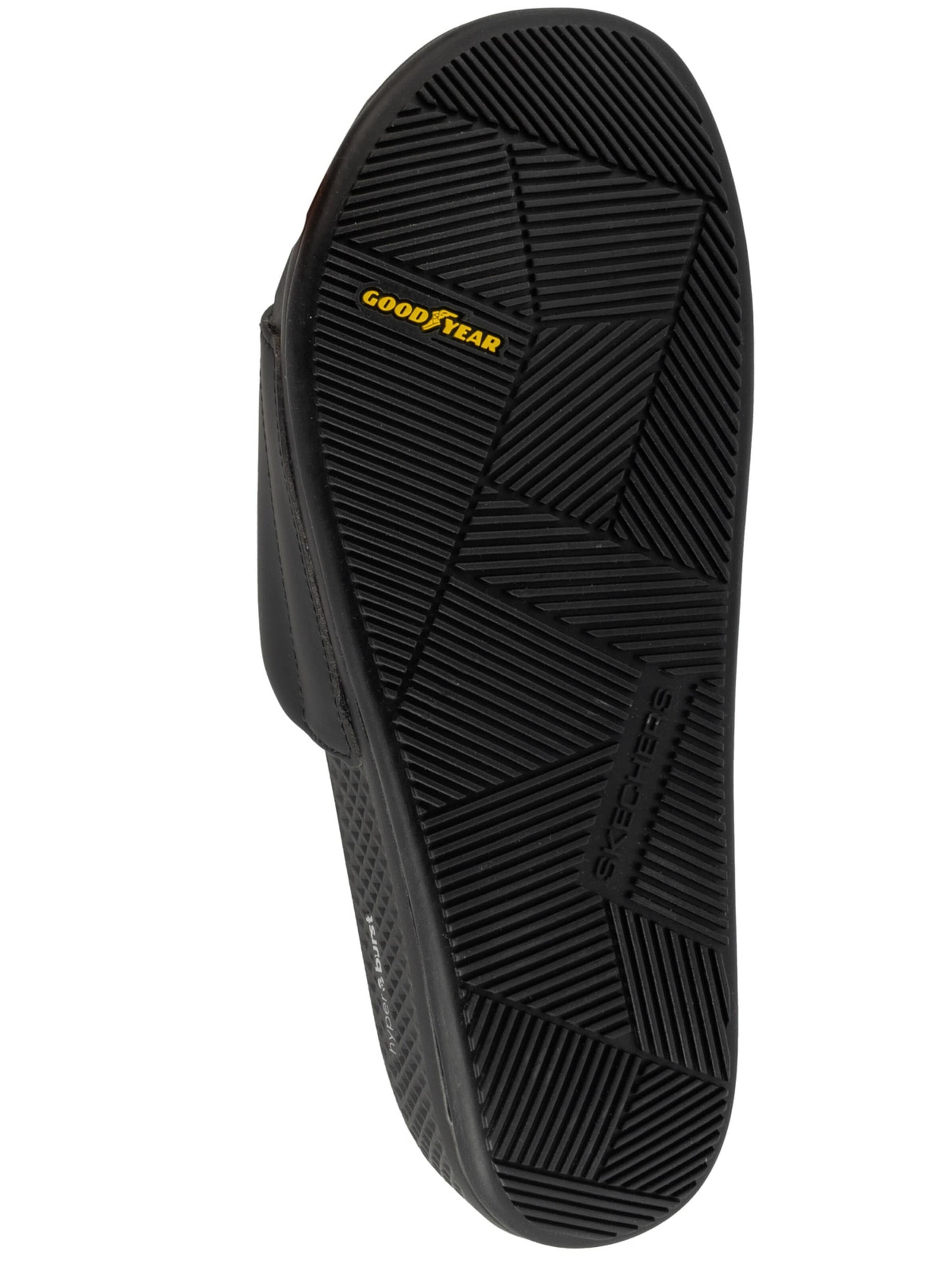SKECHERS Strand-/badschoen 'Skechers Arch Fit Hyper Slide' in Zwart