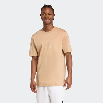 ADIDAS SPORTSWEAR Performance Shirt 'Z.N.E.' in Brown: front