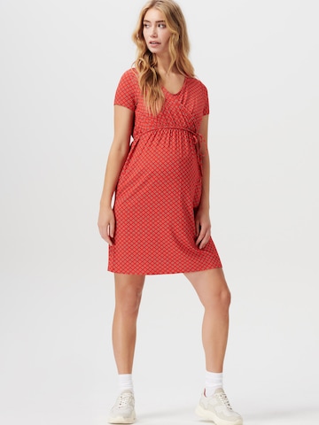 Esprit Maternity - Vestido em vermelho: frente