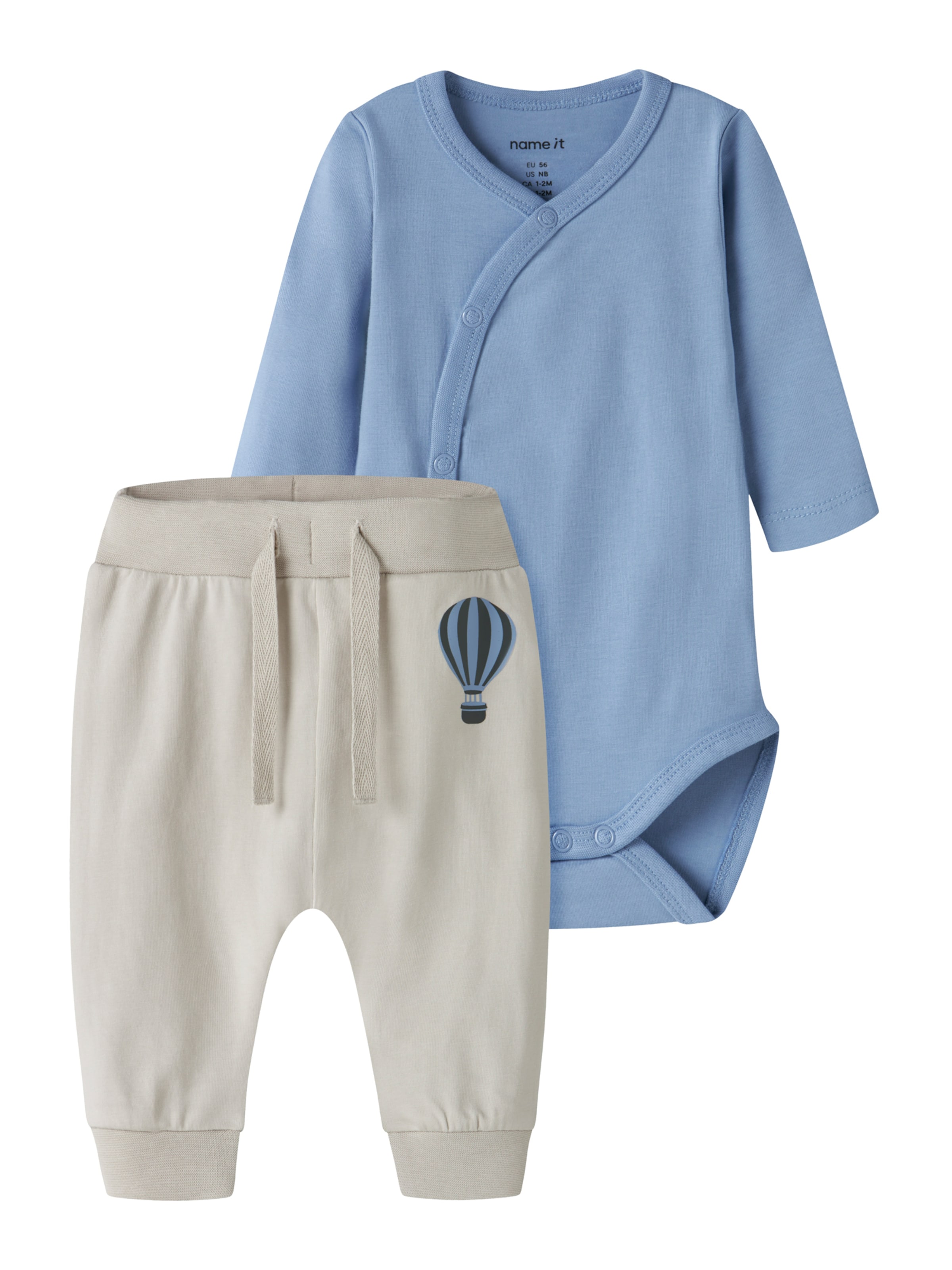 NAME IT Σετ 'NBMVROLLE' σε μπλε: μπροστά