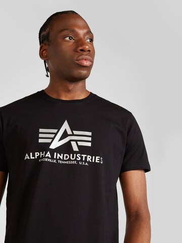 ALPHA INDUSTRIES T-Shirt in Schwarz