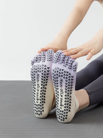 Millo Athletic Socks 'Freedom Yoga' in Purple
