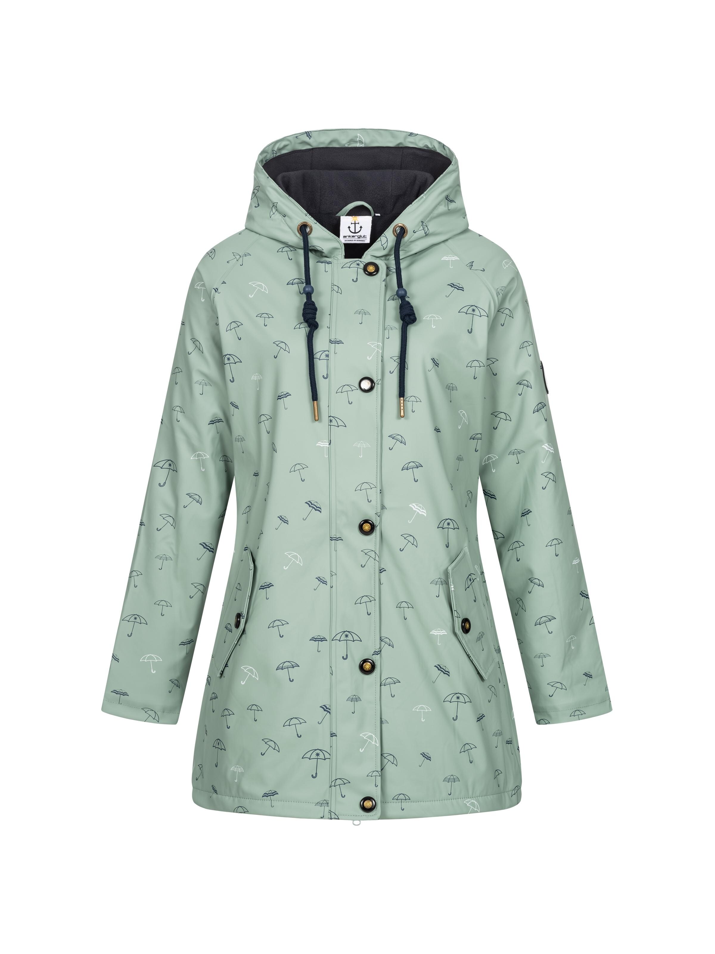 ankerglut Outdoorjacke 'Friesennerz ANKERGLUTMEER'‌ in Grau: Vorderseite