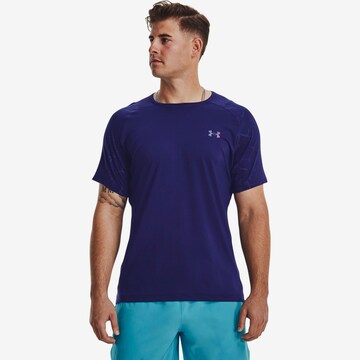 UNDER ARMOUR Performance Shirt 'Emboss' in Blue: front