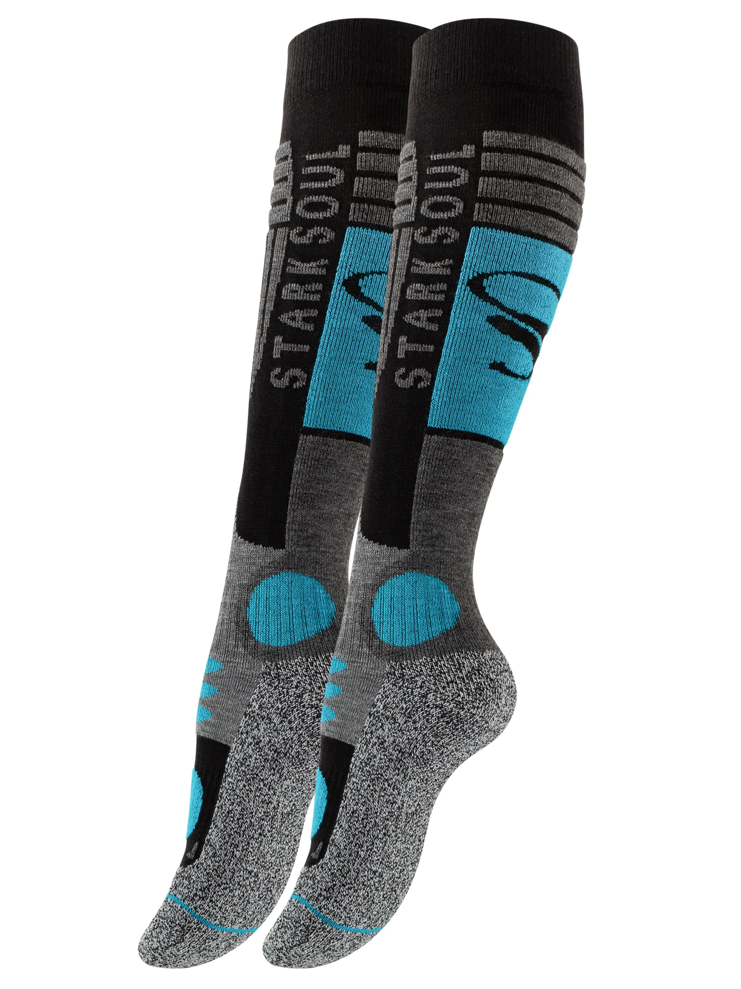 Stark Soul - Meias pelo joelho em preto: frente