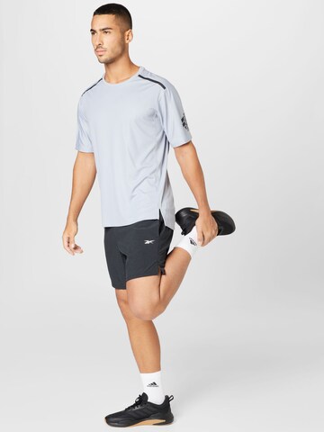 ADIDAS SPORTSWEAR Λειτουργικό μπλουζάκι 'Workout Pu-Coated' σε γκρι