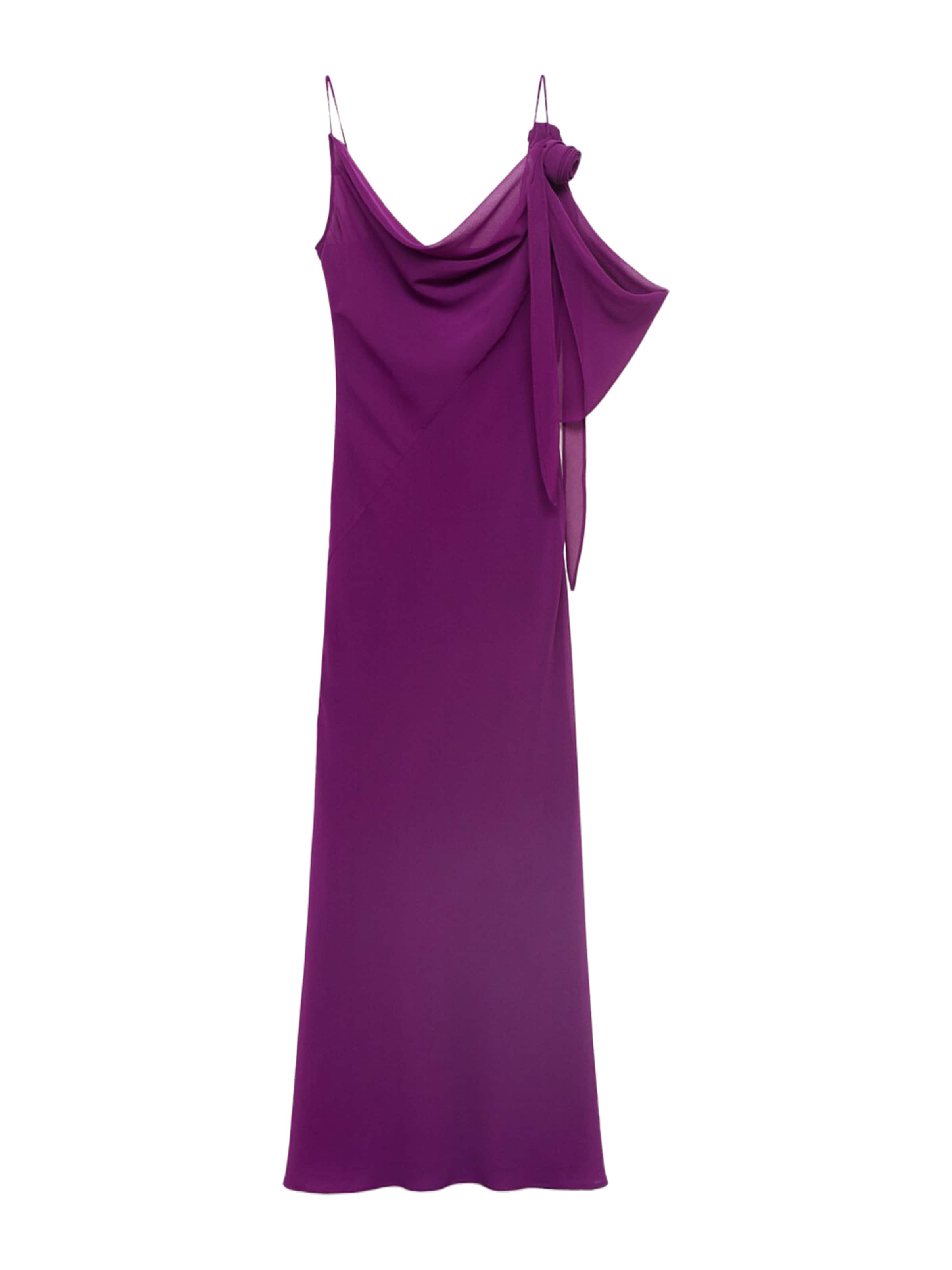 MANGO Aftonklänning 'Lotus' i lila: framsida