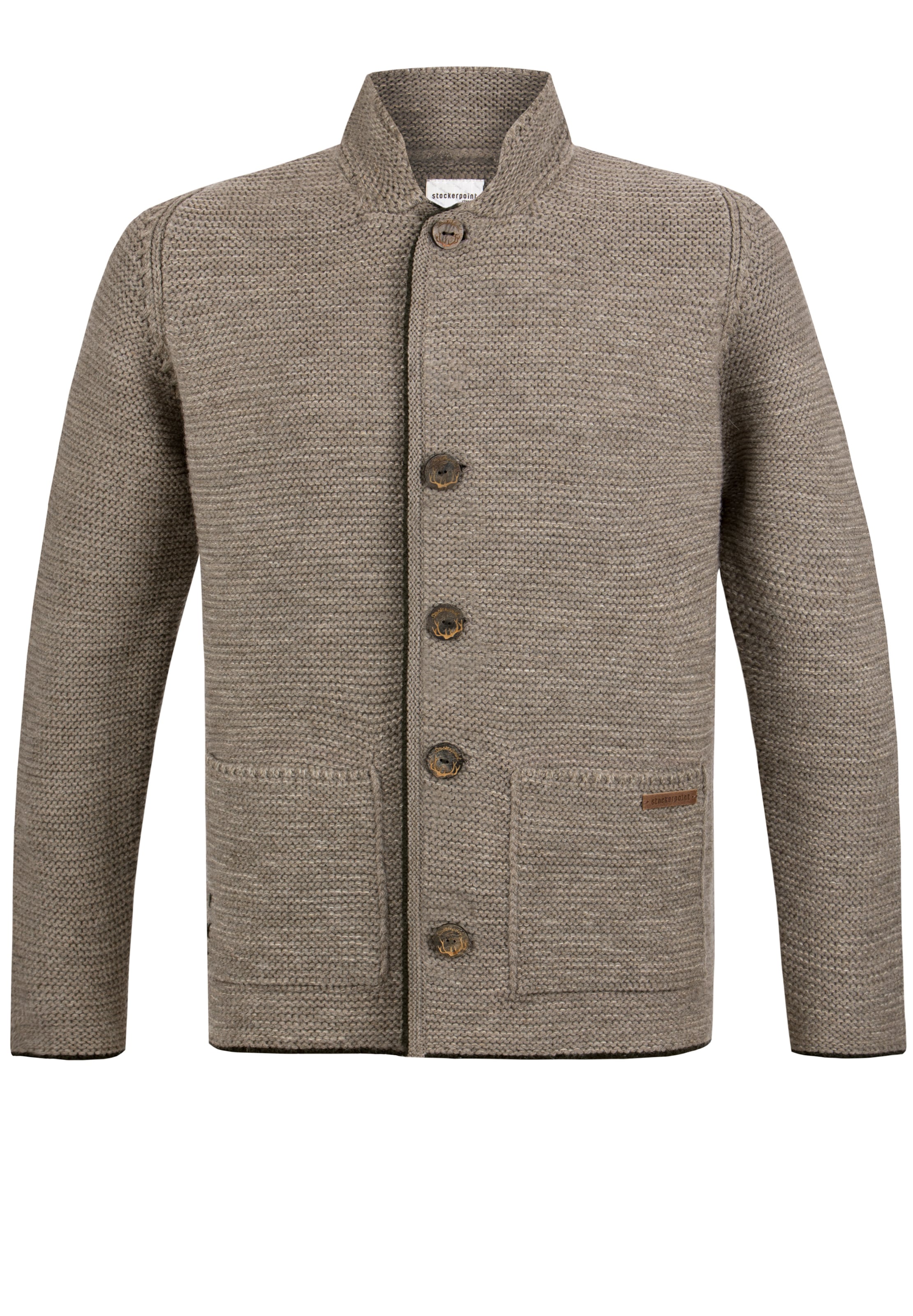 STOCKERPOINT Strickjanker' Nicolo' in Beige: Vorderseite