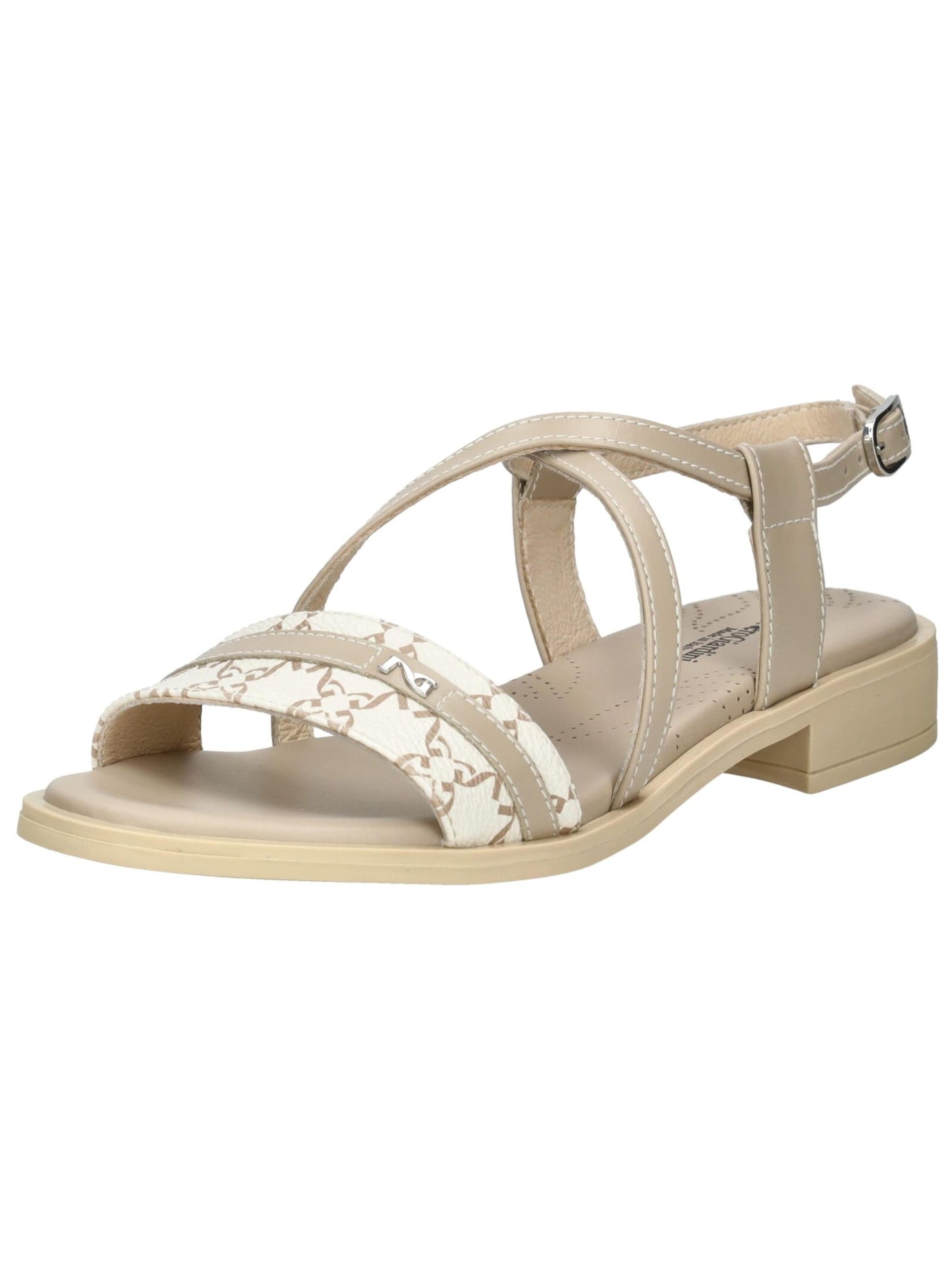 Sandales à lanières Nero Giardini en beige : devant